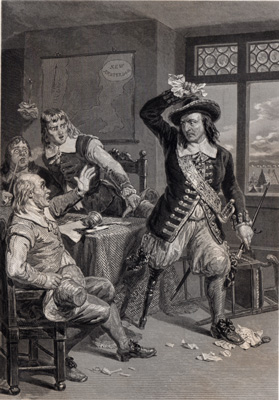 GOV. STUYVESANT DESTROYING THE SUMMONS TO SURRENDER N.Y.